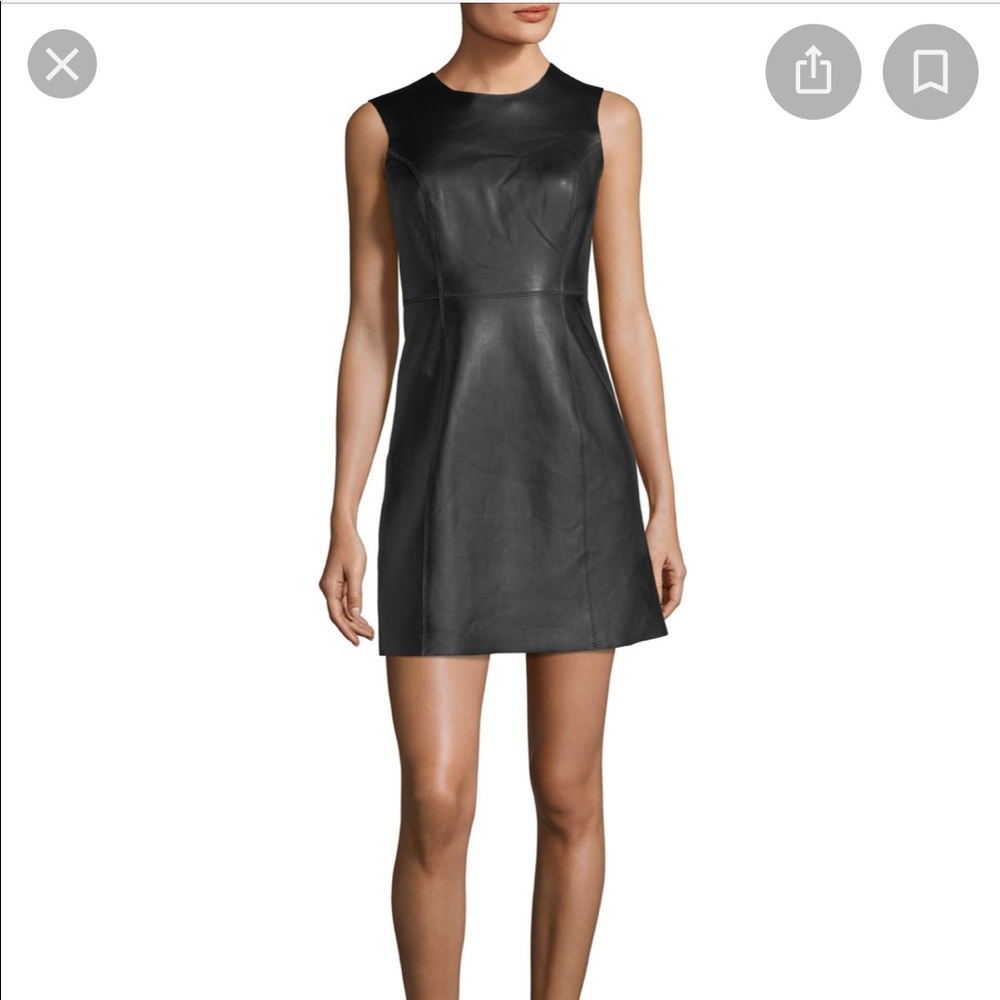 Rag & Bone Loxley Leather Dress, Sz 6